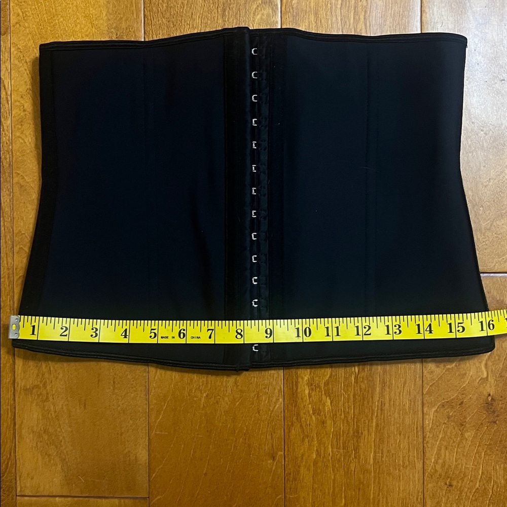 YIANNA Black Corset Size L Whimsigoth Grunge Renaissance Waist Trainer Festival - Picture 6 of 10